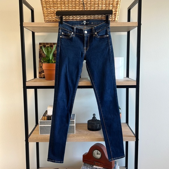 7 For All Mankind Denim - 7 For All Mankind Low-Rise The Skinny Jeans, 24